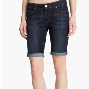 Paige Denim Stretch Bermuda Shorts, Size 25 NWT